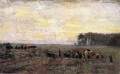Scène de foin Impressionniste Indiana paysages Théodore Clement Steele